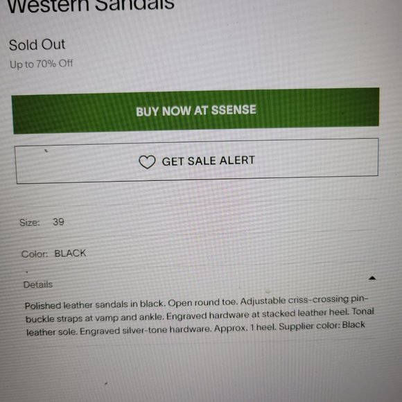 Toga Pulla black four buckle sandals - Picture 6 of 6